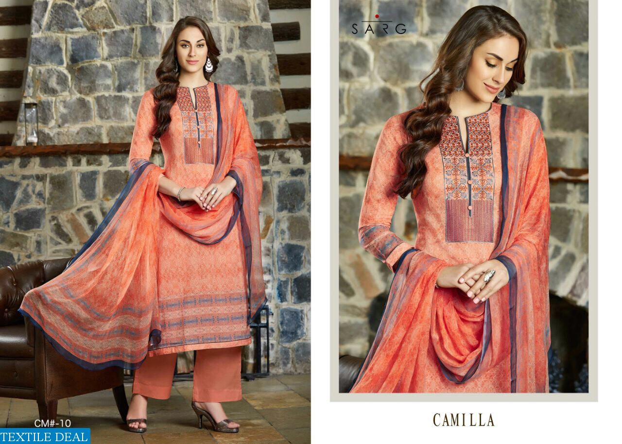 Sarg Camilla Wholesale Luxury Salwar suits collection